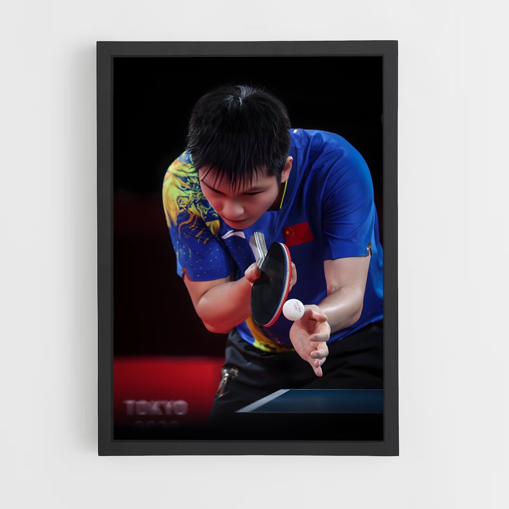 Poster Fan zhendong – affiche Tennis de table (vue 2)
